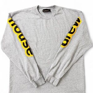 Drew House Hug Long-Sleeve T Shirt Heather Grey Mens Size XL